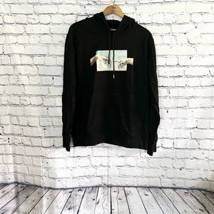 ZAFUL. Black graphic hoodie. Size M